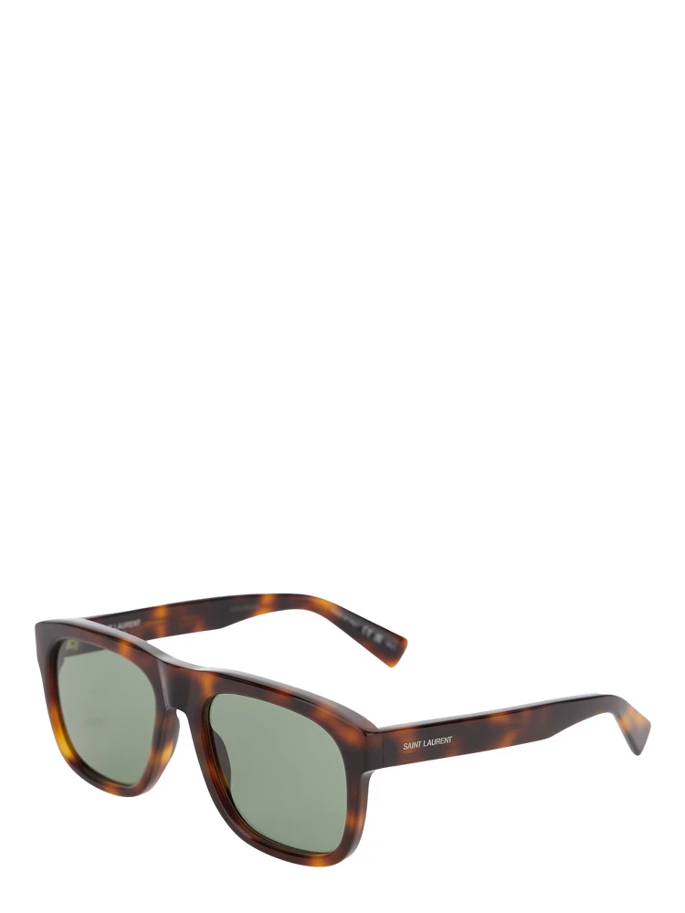 SL 558 Brown Sunglasses with Nylon Lenses and Squared Tortoiseshell Frame in Acetate Woman
