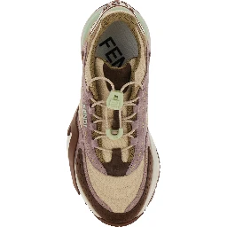 Flow Multicolor Sneakers with Logo Label on the Back and Drawstring Closure in Tech Fabric Woman