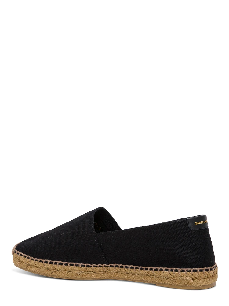 Saint Laurent Mans Canvas Espadrilles with side Logo
