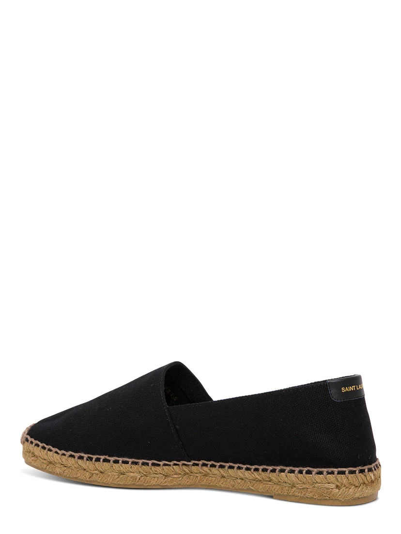 Saint Laurent Mans Canvas Espadrilles with side Logo