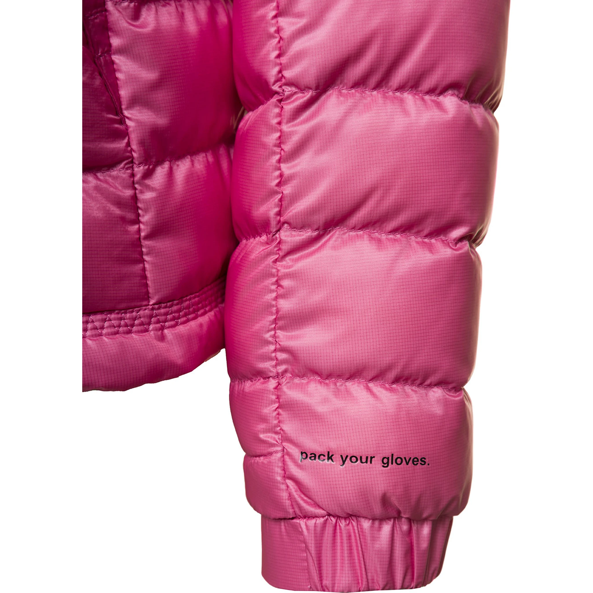 Walibi Pink Down Jacket with Logo Patch in Polyamide Woman
