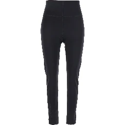 Black Leggings with Back Pocket in Tech Fabric Woman