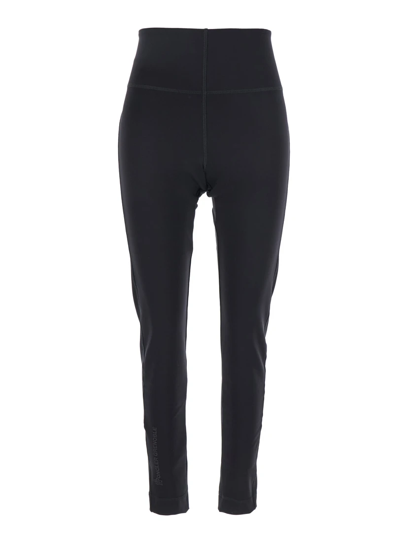 Black Leggings with Back Pocket in Tech Fabric Woman