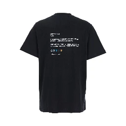 Cinderella Black T-Shirt with Logo Printed on the Front and Print on the Back in Cotton Woman