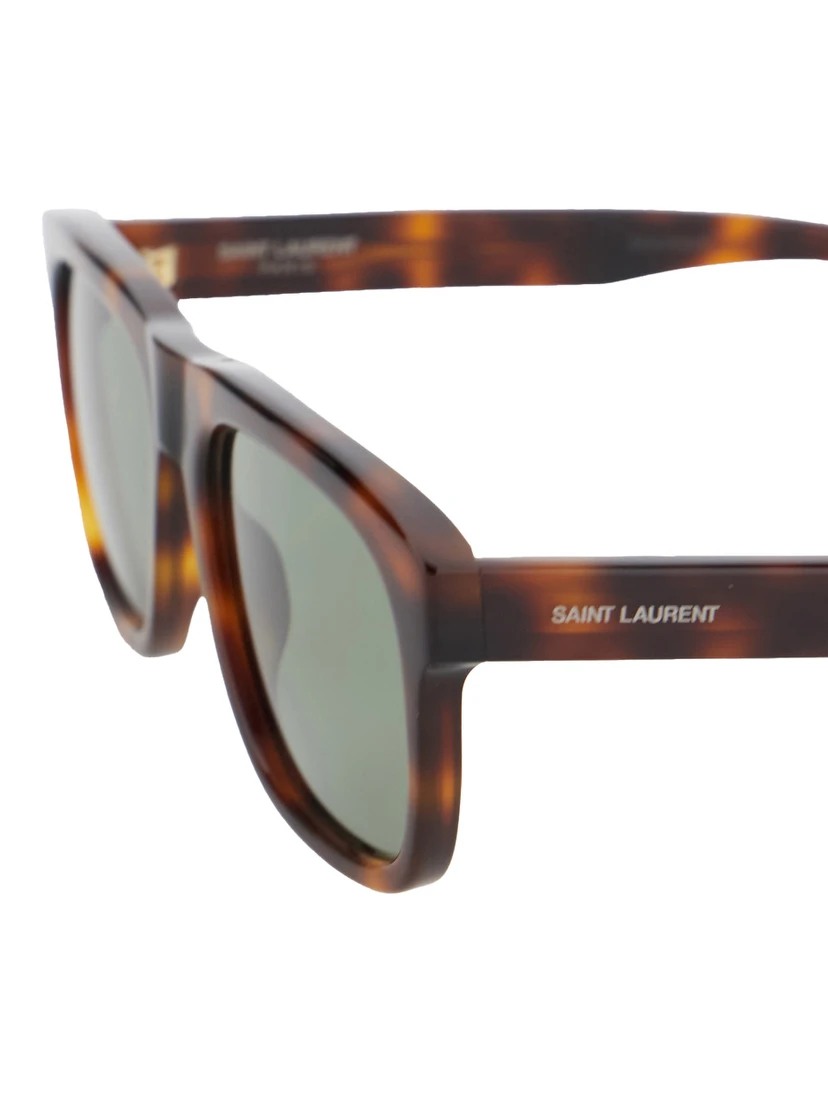 SL 558 Brown Sunglasses with Nylon Lenses and Squared Tortoiseshell Frame in Acetate Woman