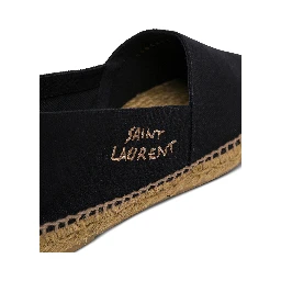 Saint Laurent Mans Canvas Espadrilles with side Logo