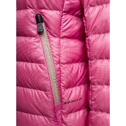 Walibi Pink Down Jacket with Logo Patch in Polyamide Woman