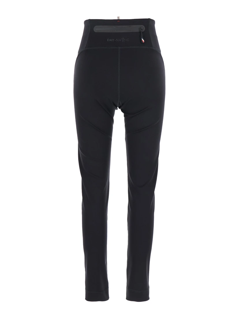 Black Leggings with Back Pocket in Tech Fabric Woman
