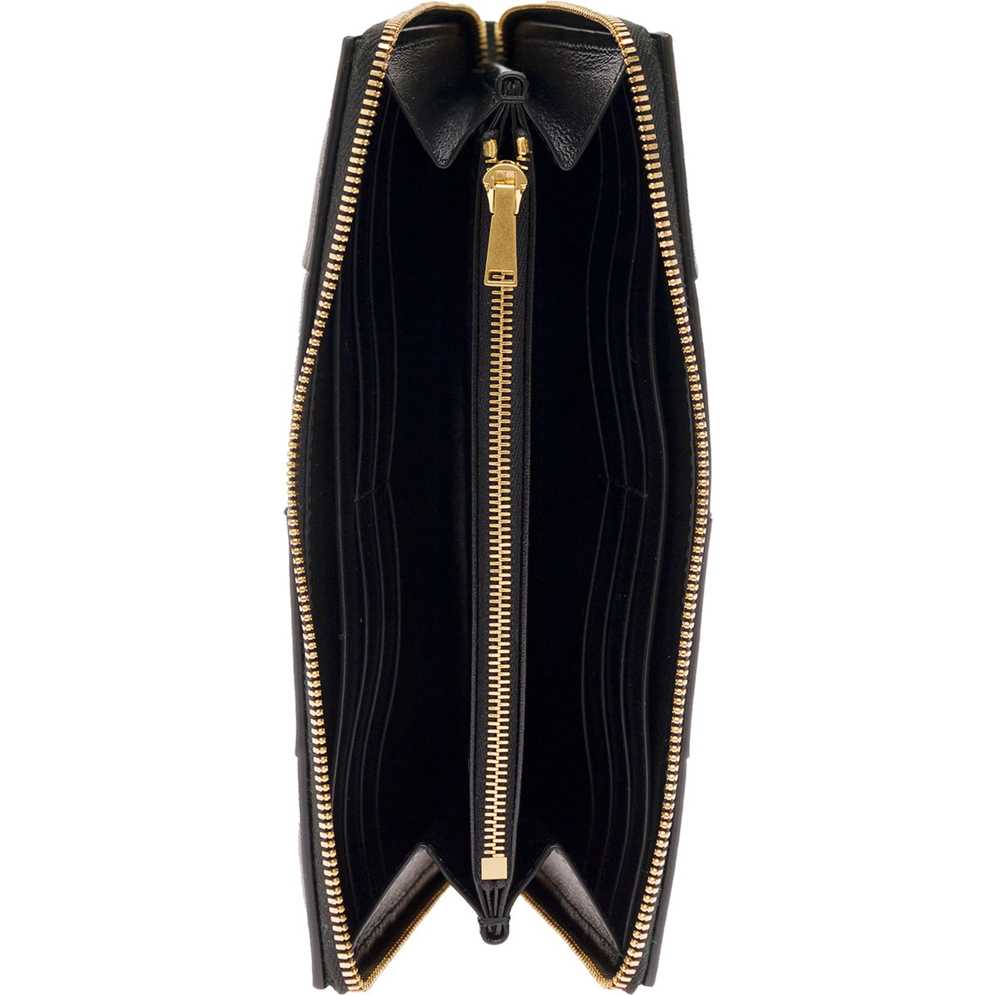 Black Intreccio Nappa Leather Wallet Bottega Veneta Woman