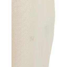 White Polo Shirt with Classic Collar and Logo Embroidery Detail on the Front in Cotton Man