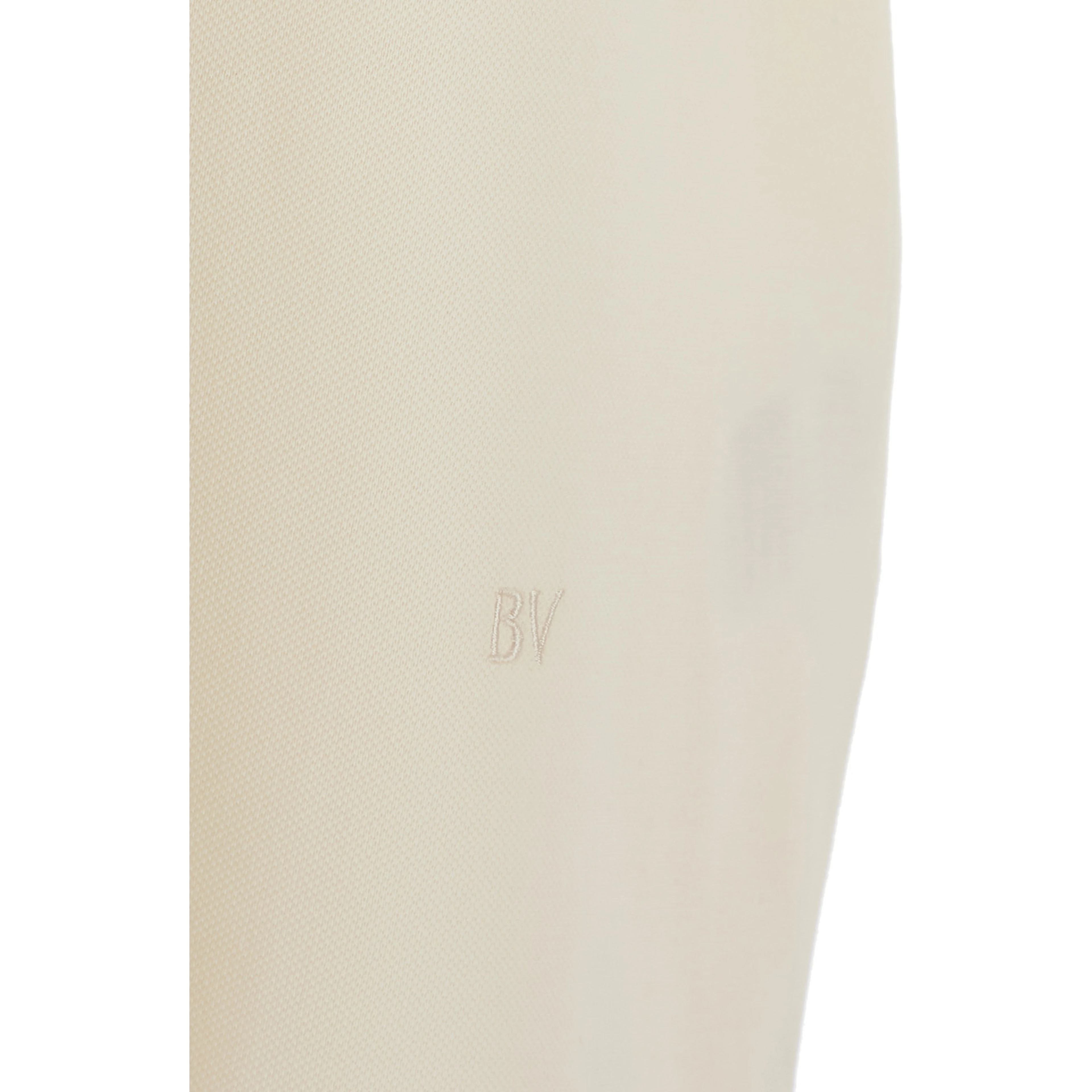 White Polo Shirt with Classic Collar and Logo Embroidery Detail on the Front in Cotton Man