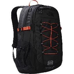Borealis Classic Grey Backpack With Contrasting Logo Print in Tech Fabric Man