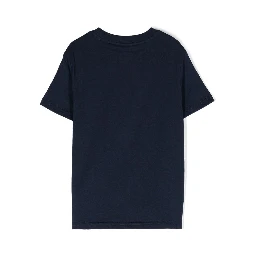 Blue T-shirt with Logo in Cotton Boy