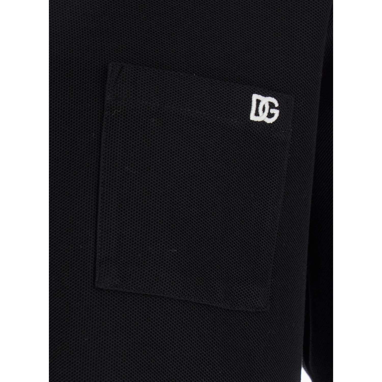 Black Crewneck T-Shirt with Logo Embroidery on the Front in Cotton Man