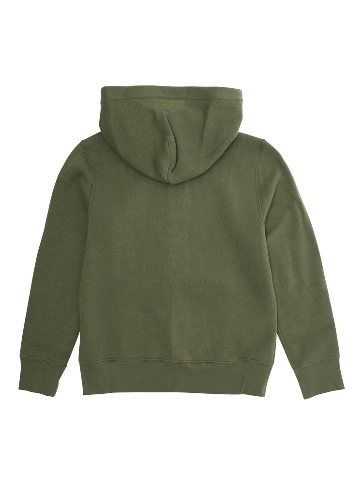 Green Sweatshirt with Zip Closure and Pony Logo on Front in Cotton Boy alternative