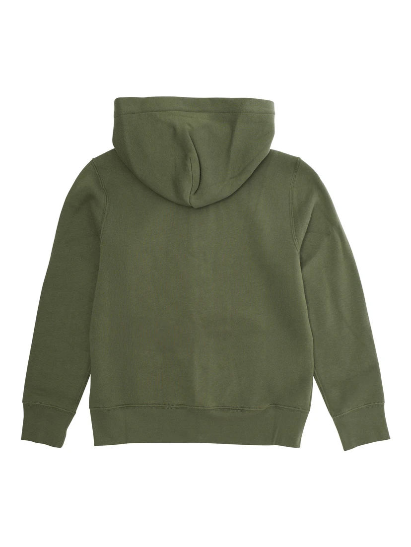Green Sweatshirt with Zip Closure and Pony Logo on Front in Cotton Boy
