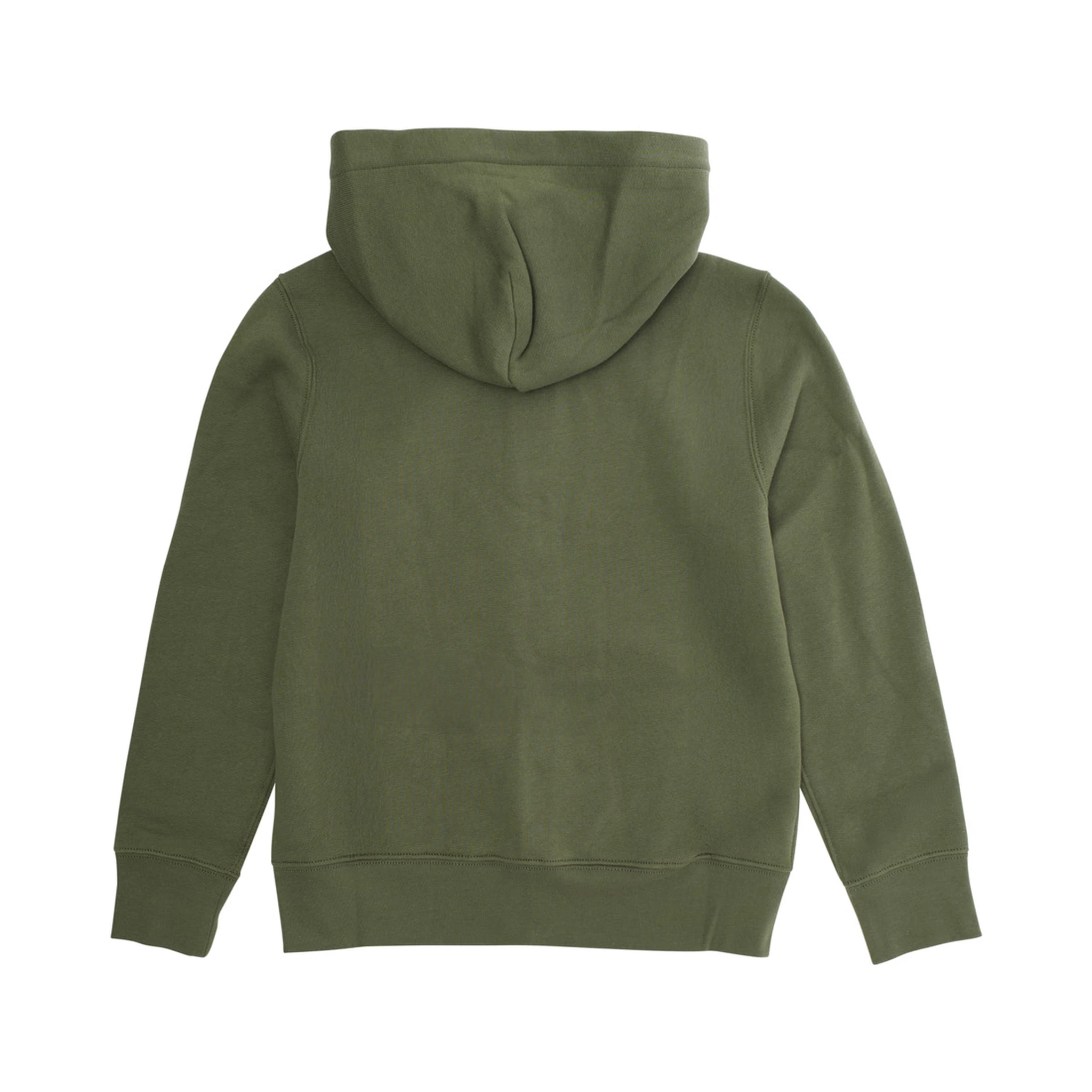 Green Sweatshirt with Zip Closure and Pony Logo on Front in Cotton Boy