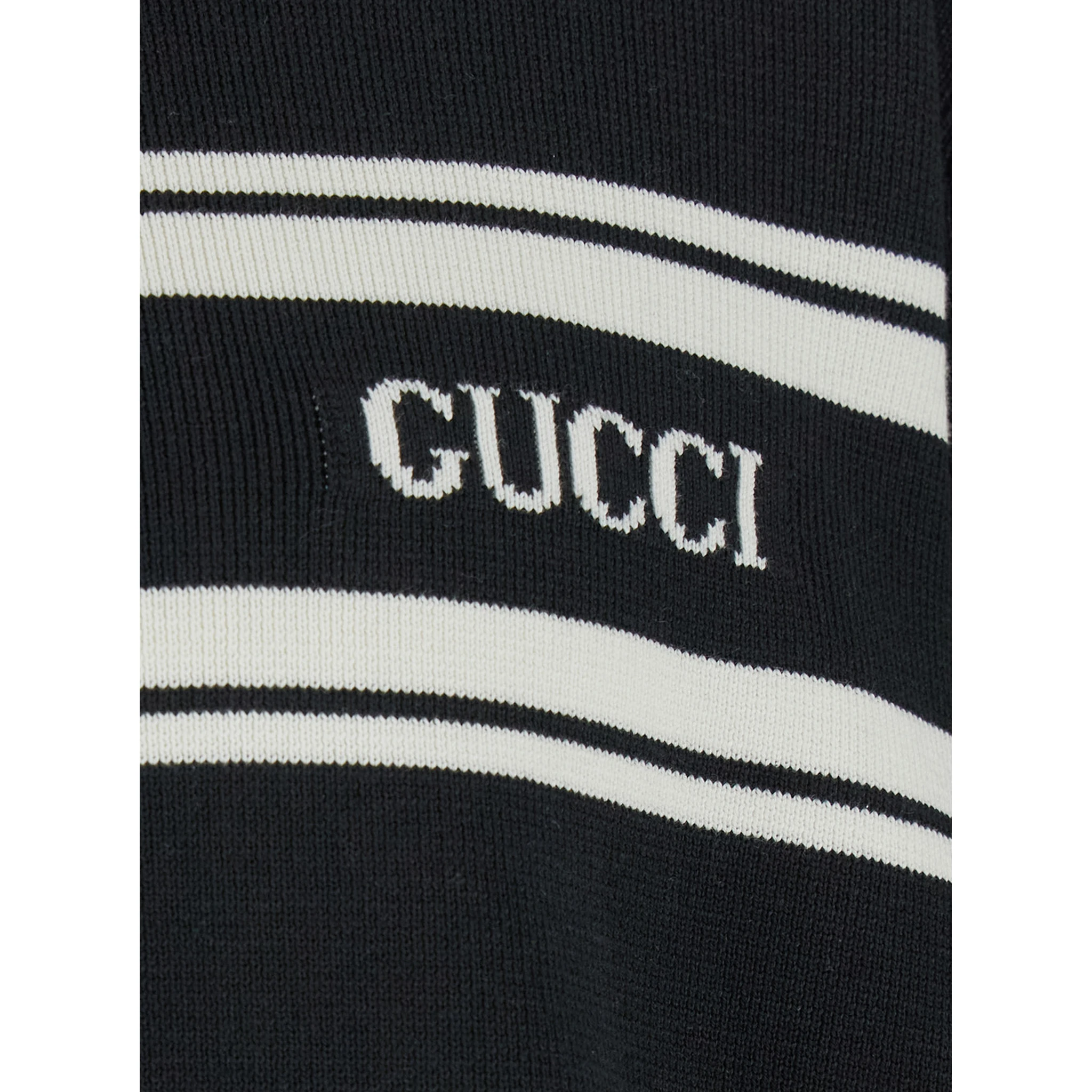 Black Sweater with Logo Lettering on the Front in Wool Man