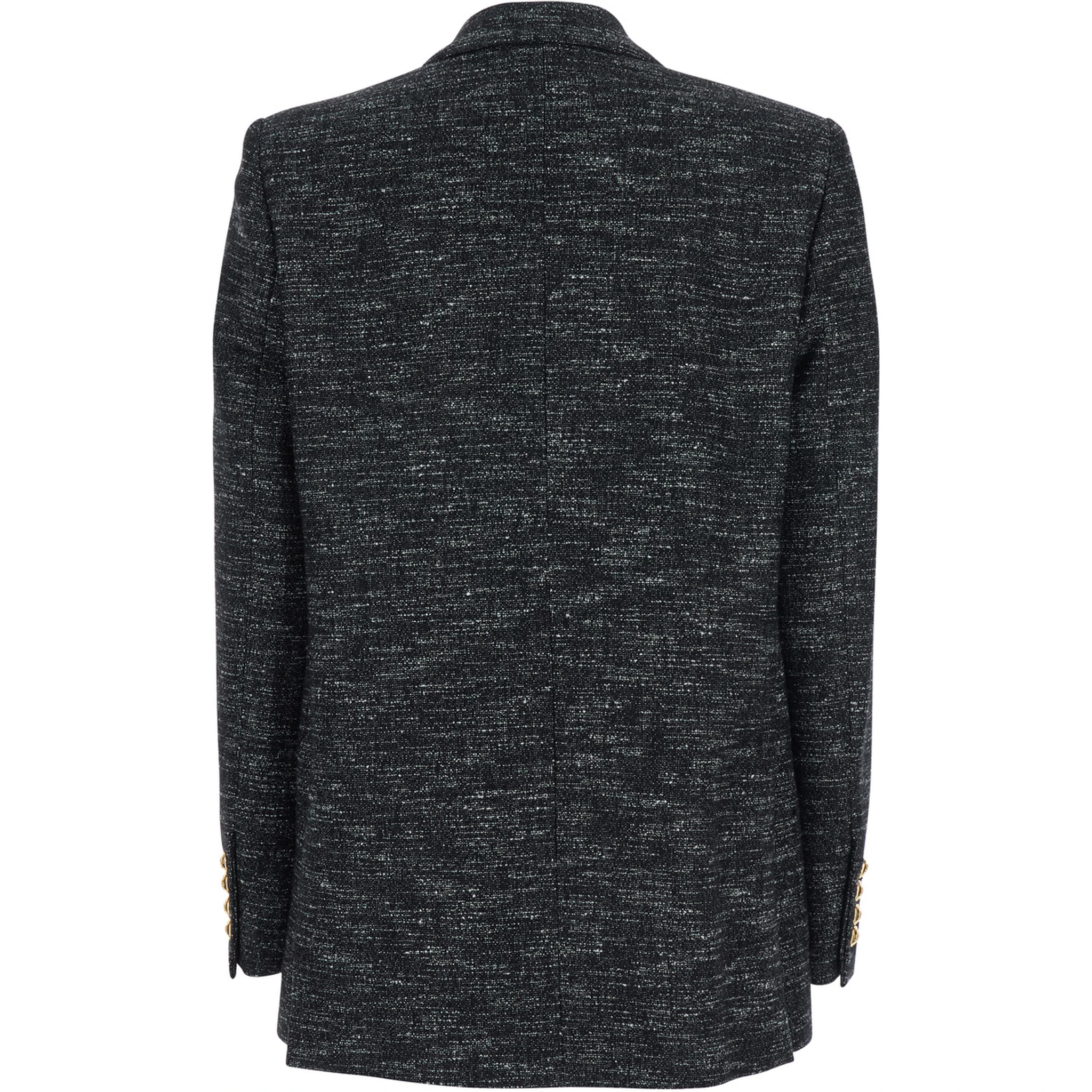 Aifer Grey Double-Breasted Jacket with Notched Revers in Wool Blend Woman