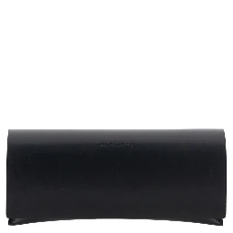 Gold Tone Sunglasses with Engraved Logo in Metal Woman