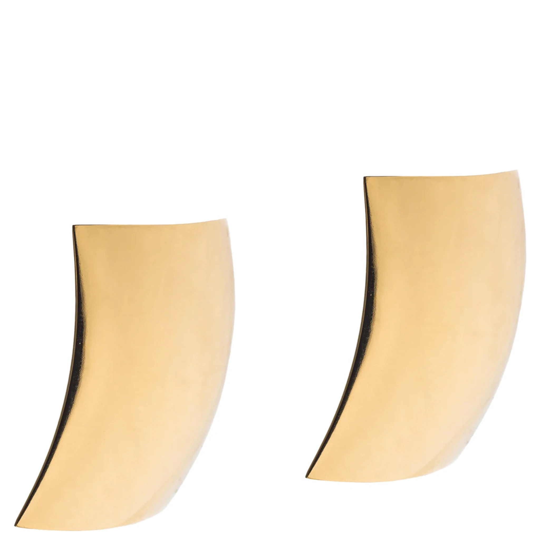 Emily Metallic Earings with Butterfly Clasp Closure in Gold Plated Gold Woman