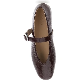 حذاء باليه ستيلا فايوليت بإغلاق بحزام إبزيم من الجلد للنساء