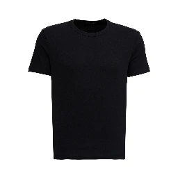 Black Crewneck T-Shirt in Cotton Man