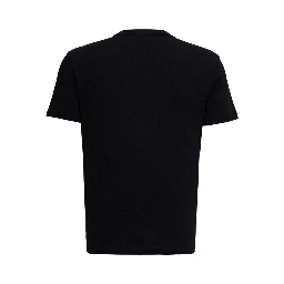 Black Crewneck T-Shirt in Cotton Man