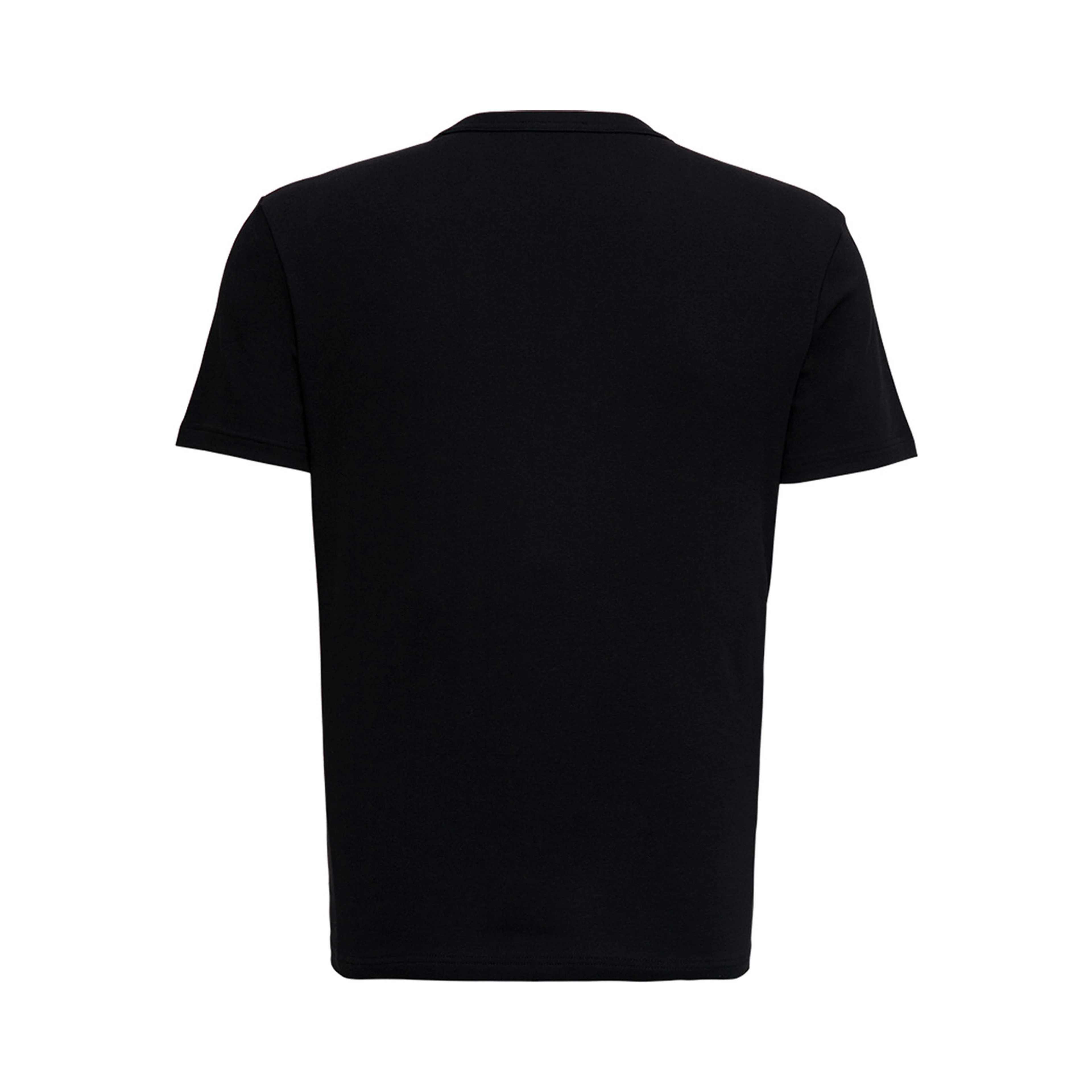 Black Crewneck T-Shirt in Cotton Man