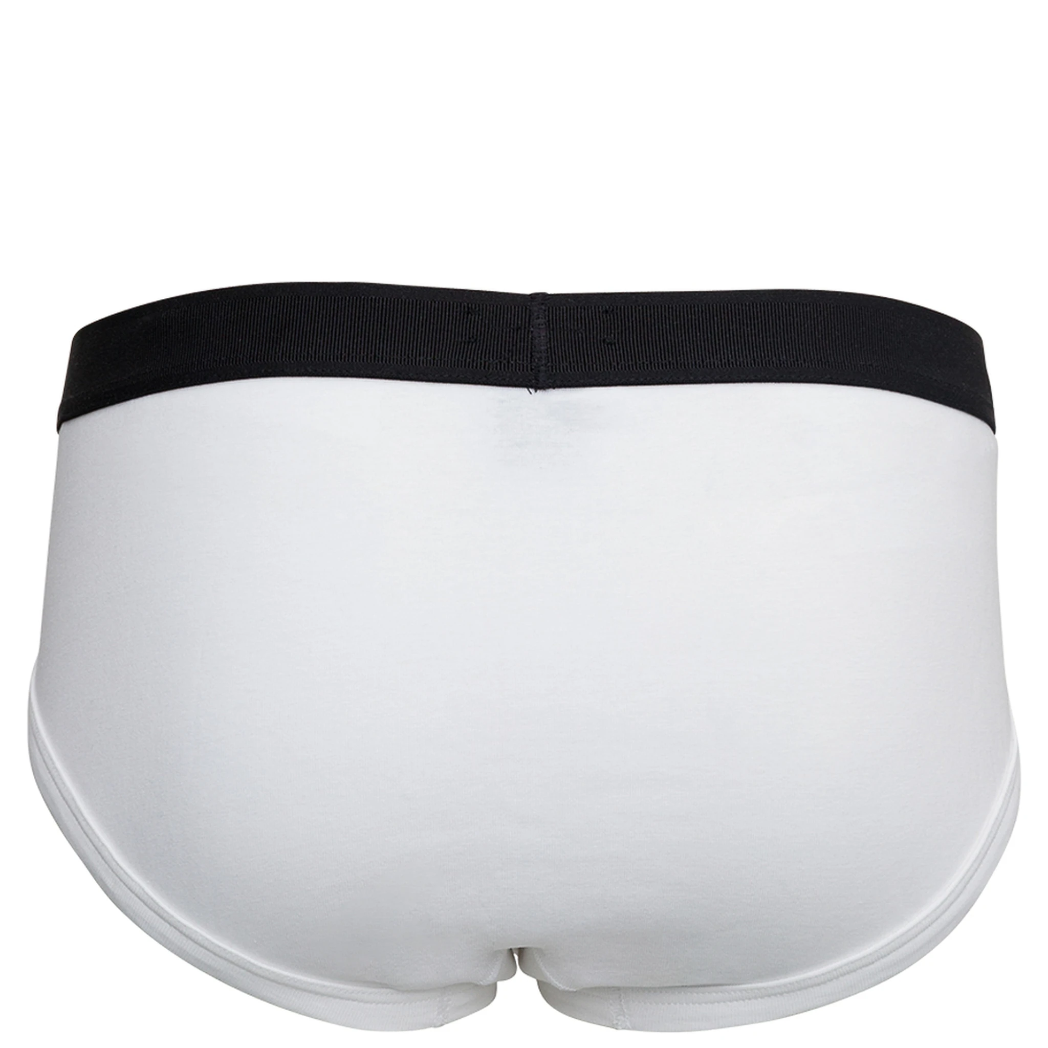 White Briefs with Logo in Cotton Man