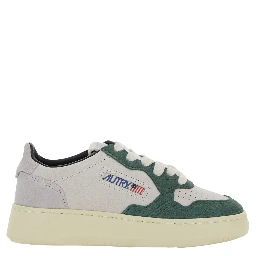 Medalist Multicolor Low Top Sneakers with Logo Patch on Tongue and Side in Leather Boy