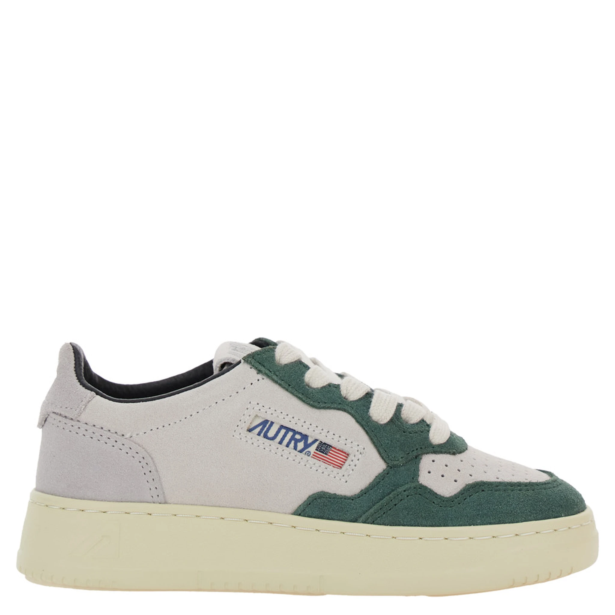 Medalist Multicolor Low Top Sneakers with Logo Patch on Tongue and Side in Leather Boy