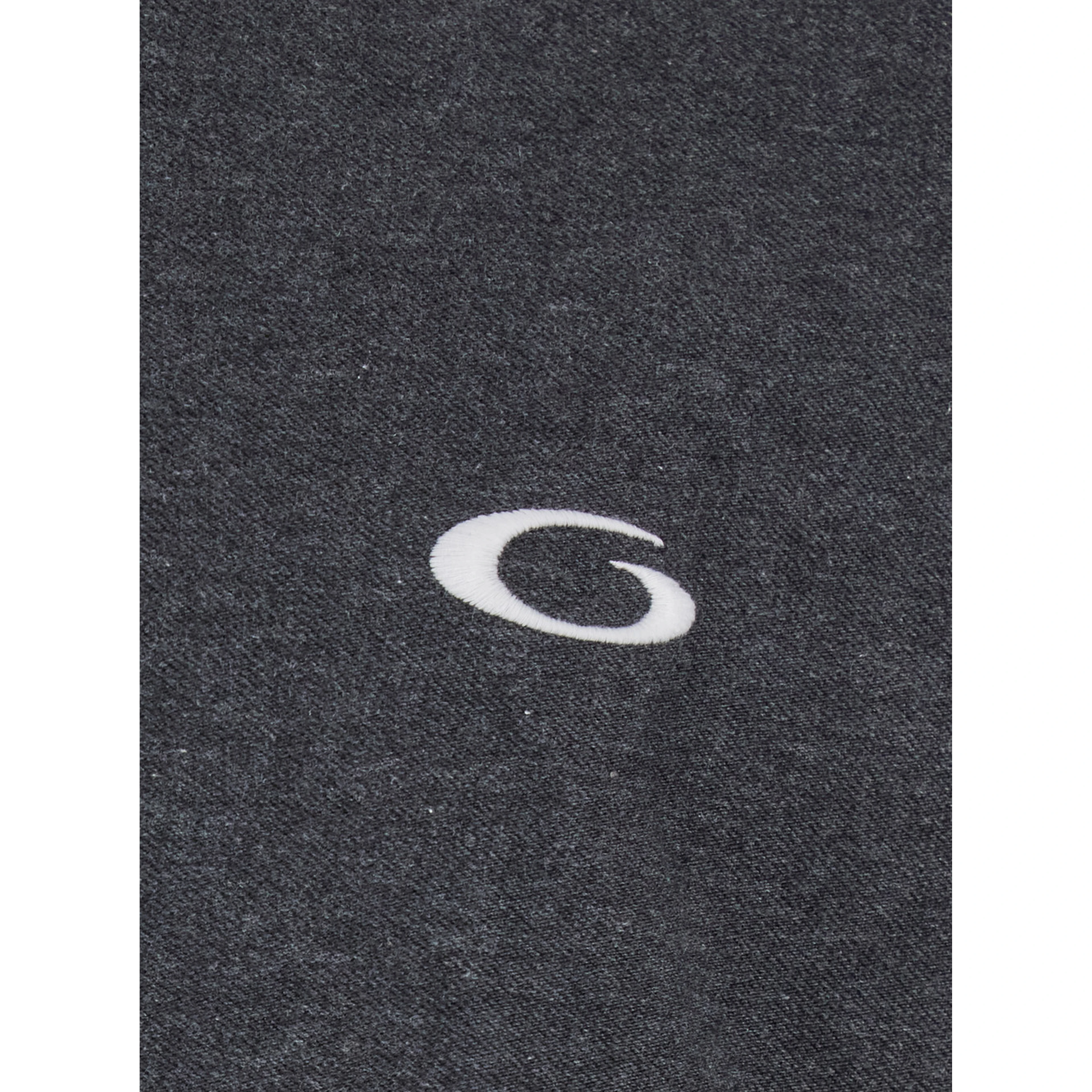 Grey Sweatshirt with Fixed Hood and Logo Detail on the Front in Cotton Man