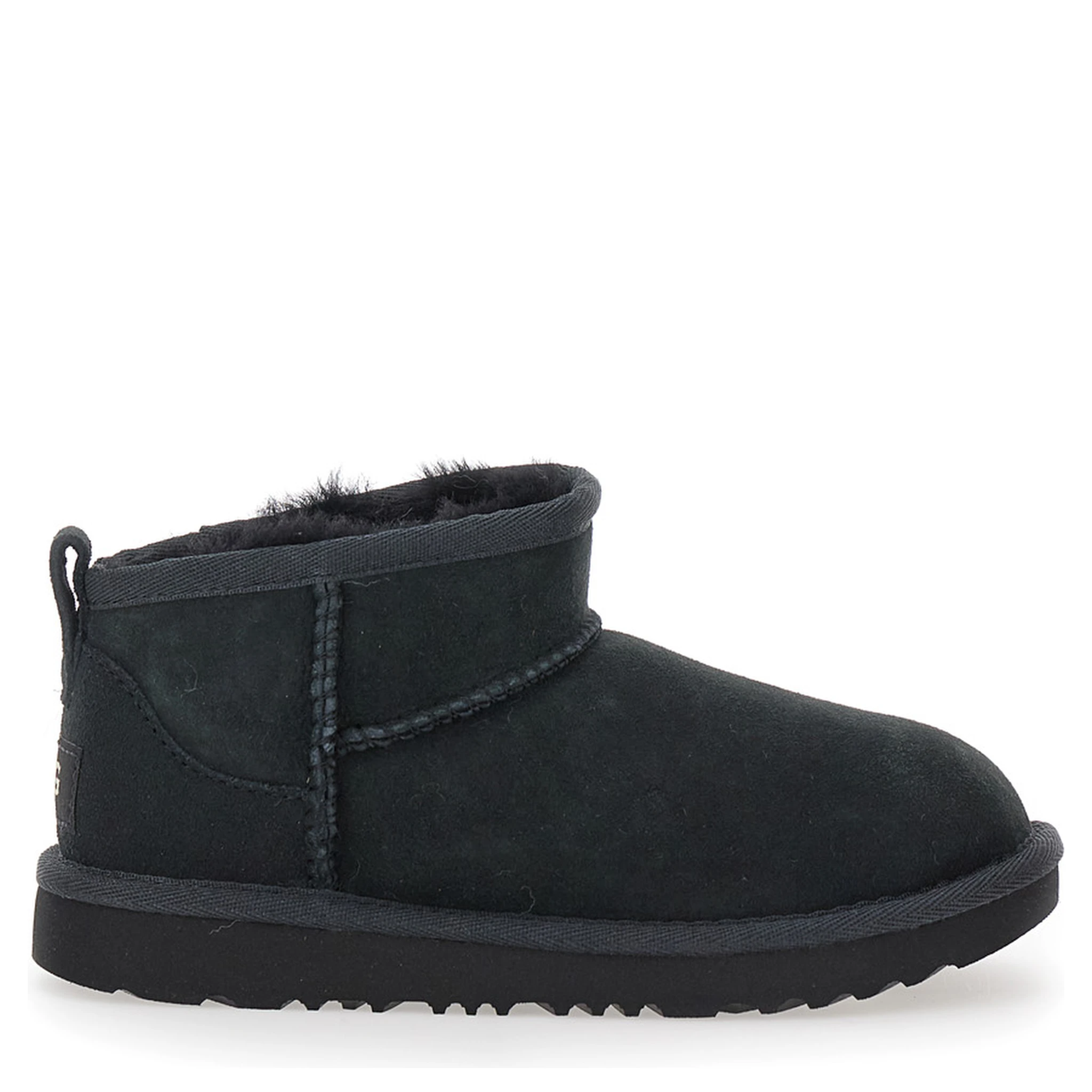 Black ‘Ultra Mini’ UGG Ankle Boots in Suede Baby Girl