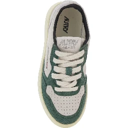 Medalist Multicolor Low Top Sneakers with Logo Patch on Tongue and Side in Leather Boy