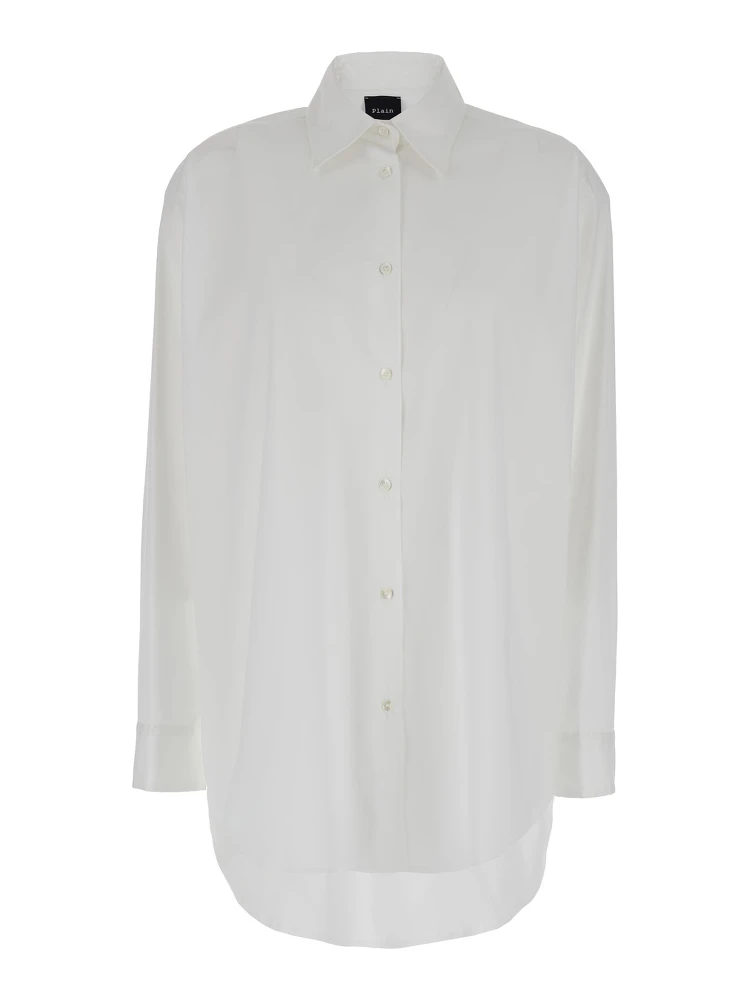 Oversized White Shirt in Cotton Woman