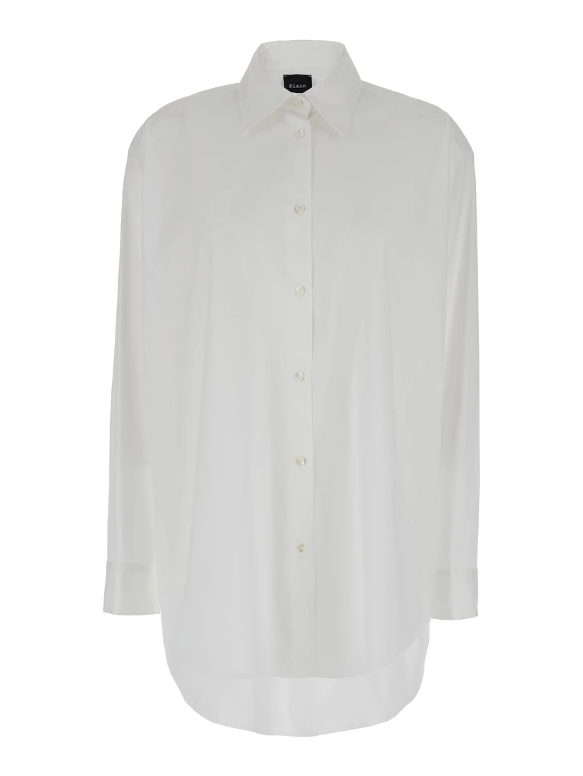 Oversized White Shirt in Cotton Woman
