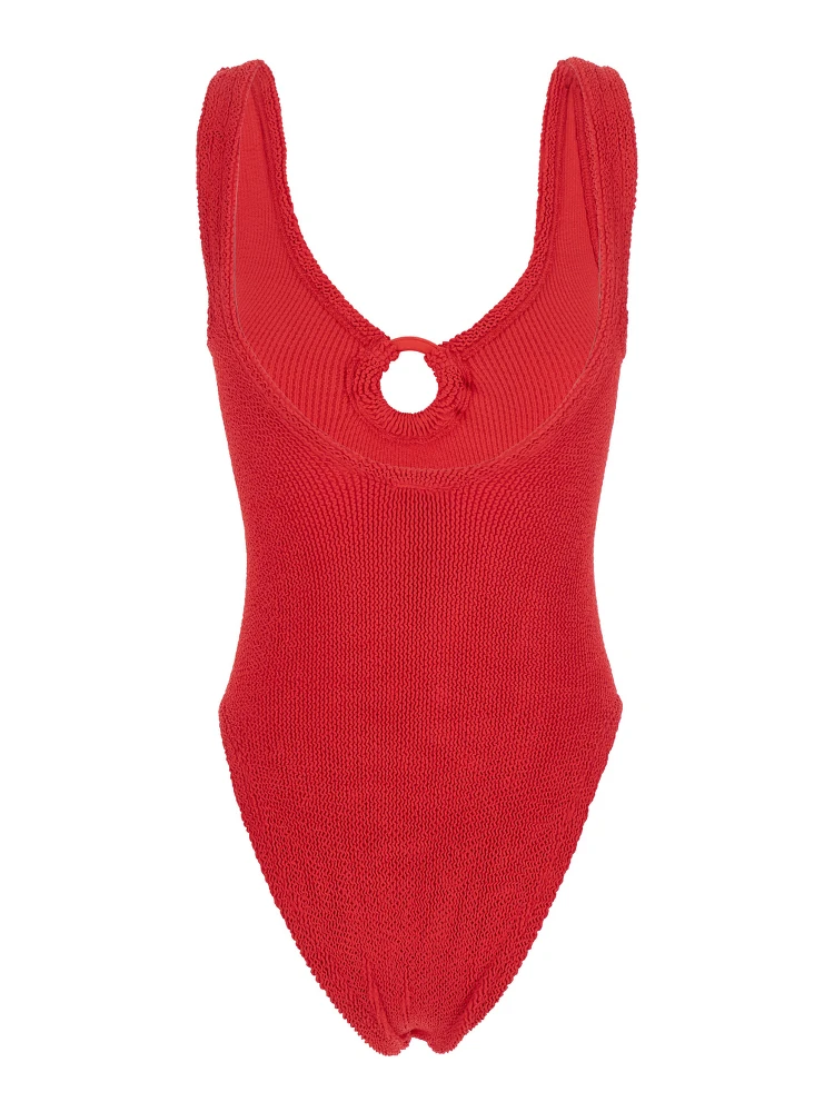 Celine Red Swimsuit with Cut-Out with Ring in Tech Fabric Stretch Woman alternative