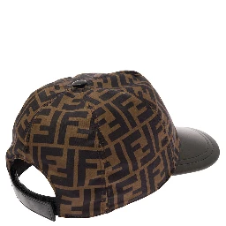 Cappello da Baseball con Stampa Logo in Poliammide FF Marrone Bambino