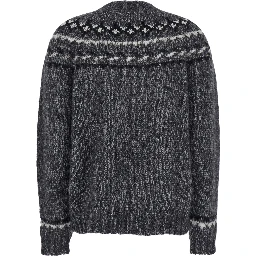 Grey Crewneck Sweater in Wool Blend Woman