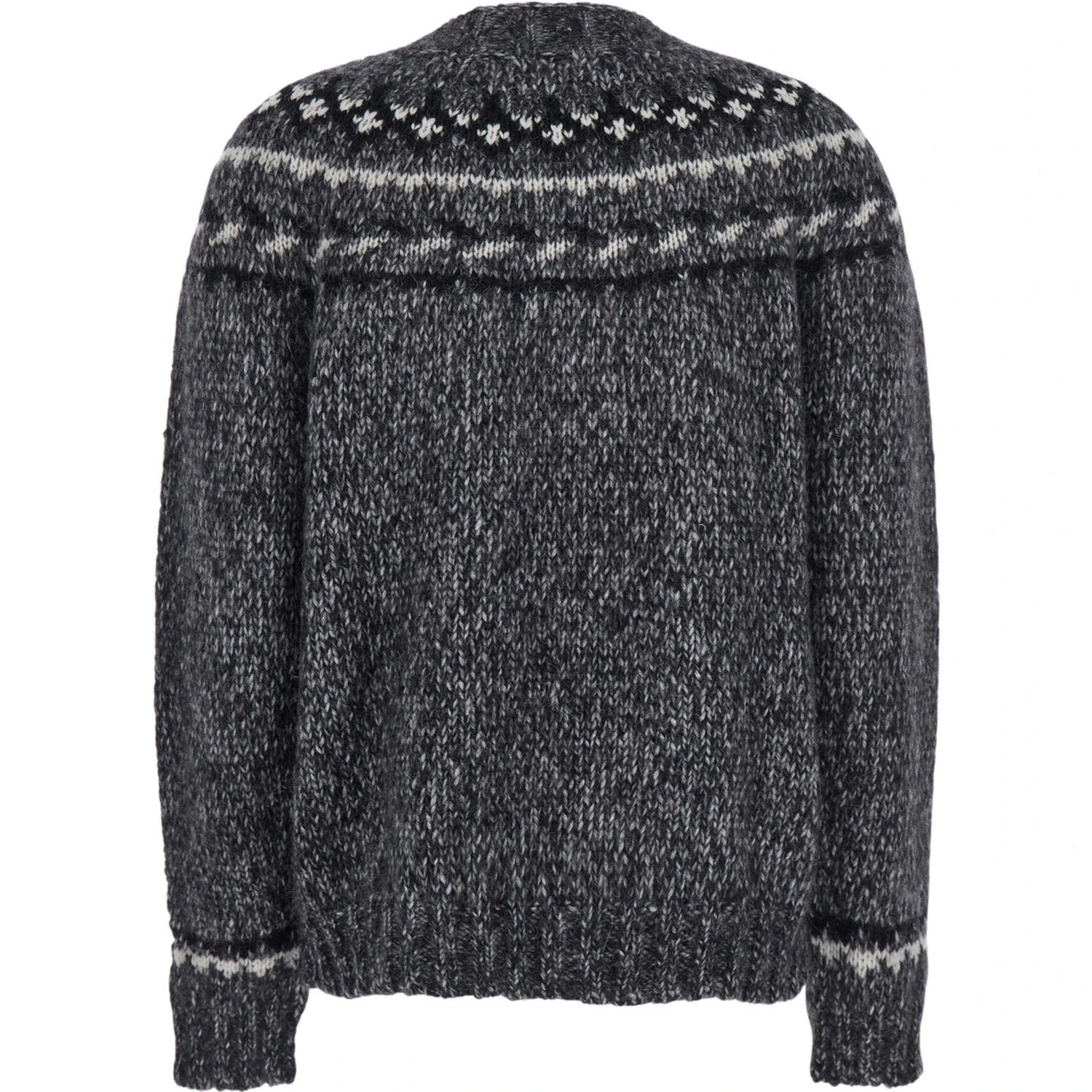 Grey Crewneck Sweater in Wool Blend Woman