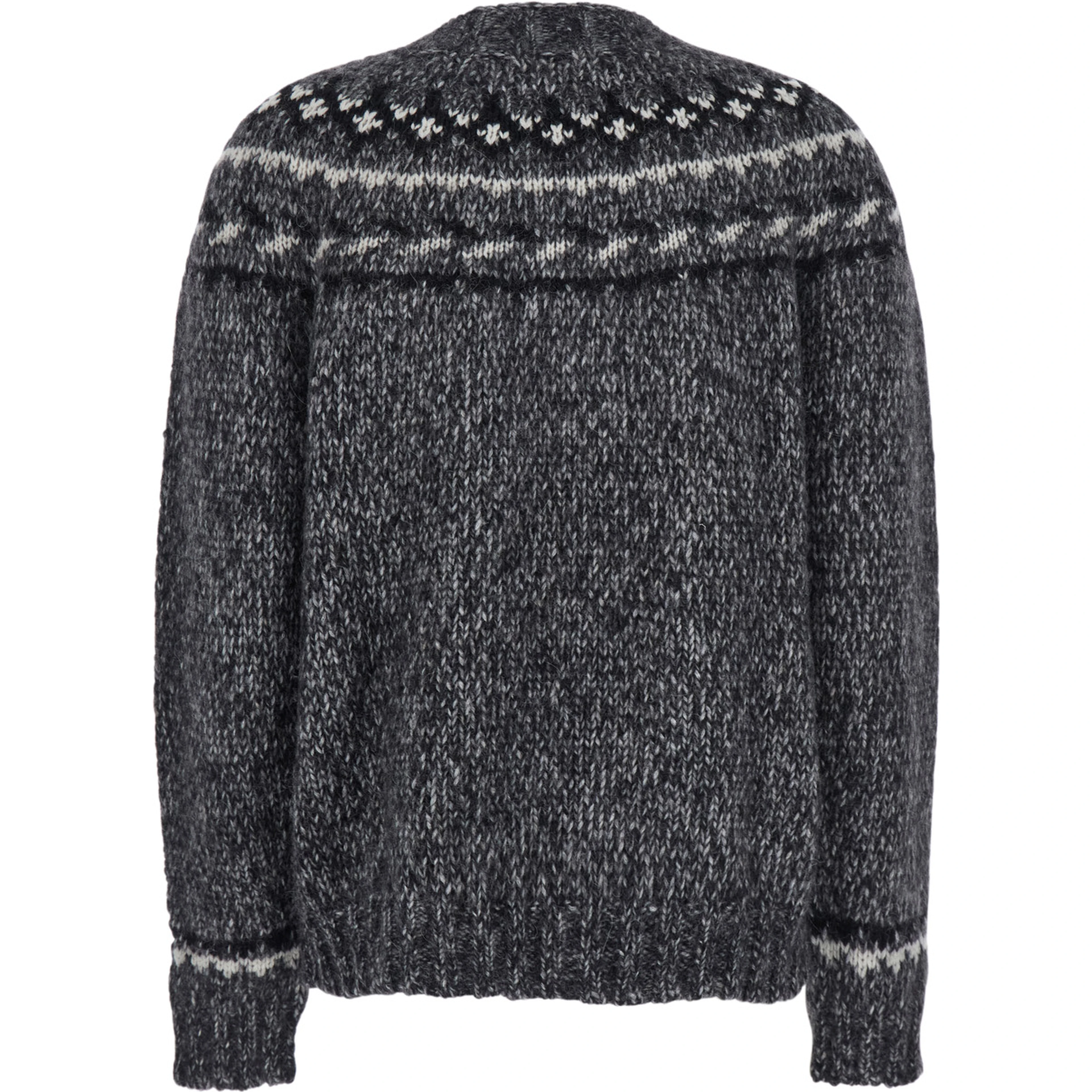 Grey Crewneck Sweater in Wool Blend Woman
