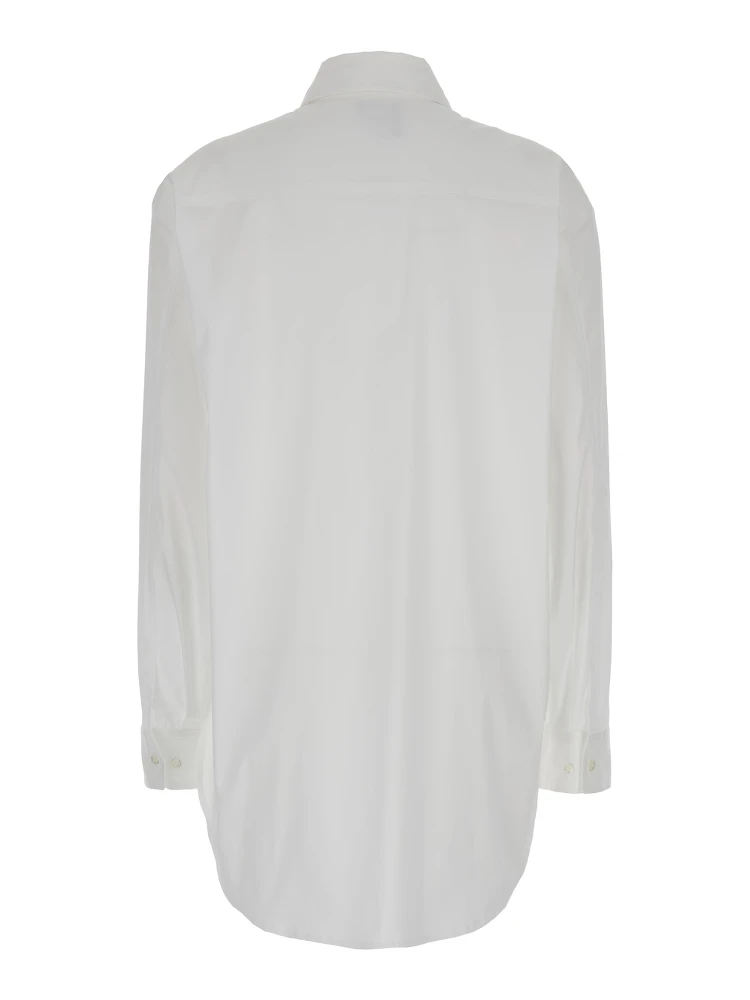 Oversized White Shirt in Cotton Woman alternative