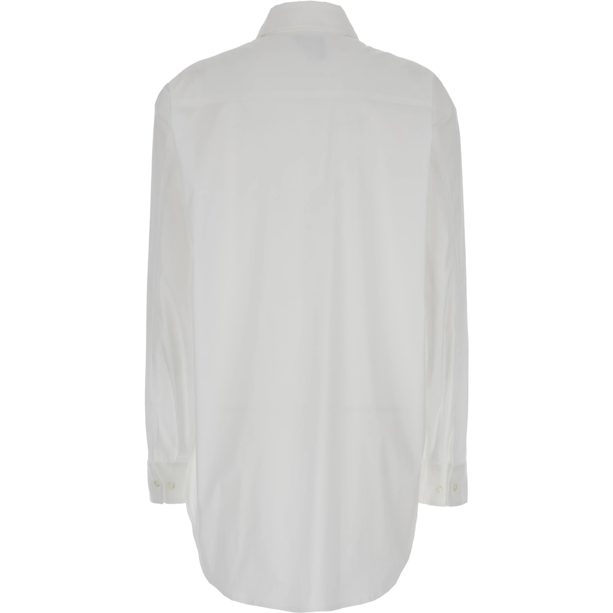 Oversized White Shirt in Cotton Woman