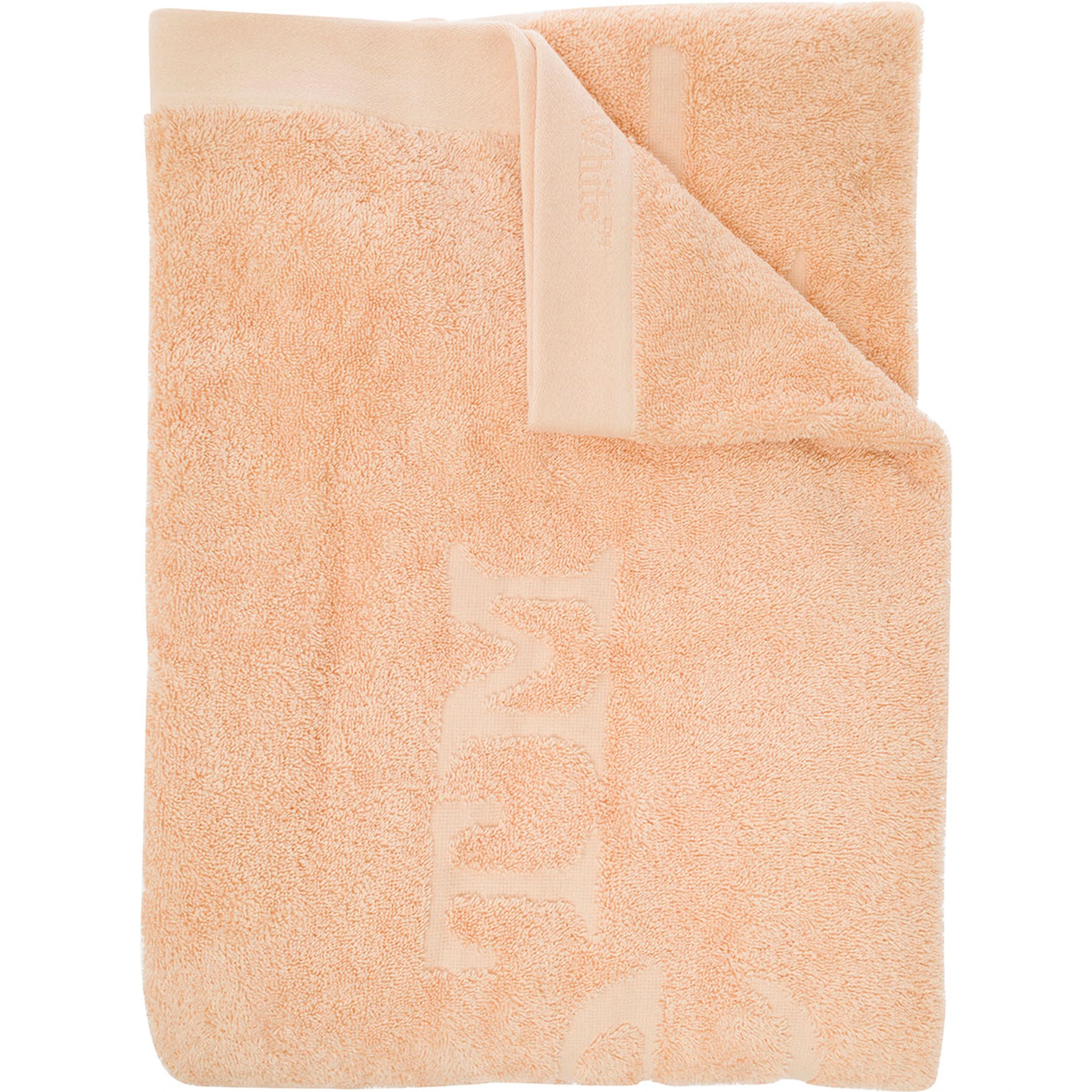 Bookish Orange Towel with Logo Print on the Front in Cotton