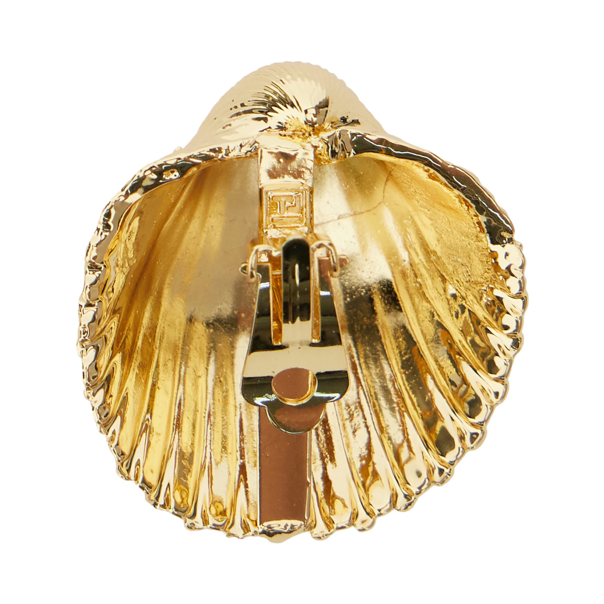 Ariel Metallic Shell Earings in Sterling Silver Woman