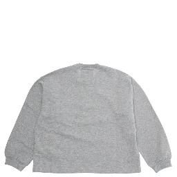 Grey Crewneck Sweatshirt with Print on the Front in Cotton Boy