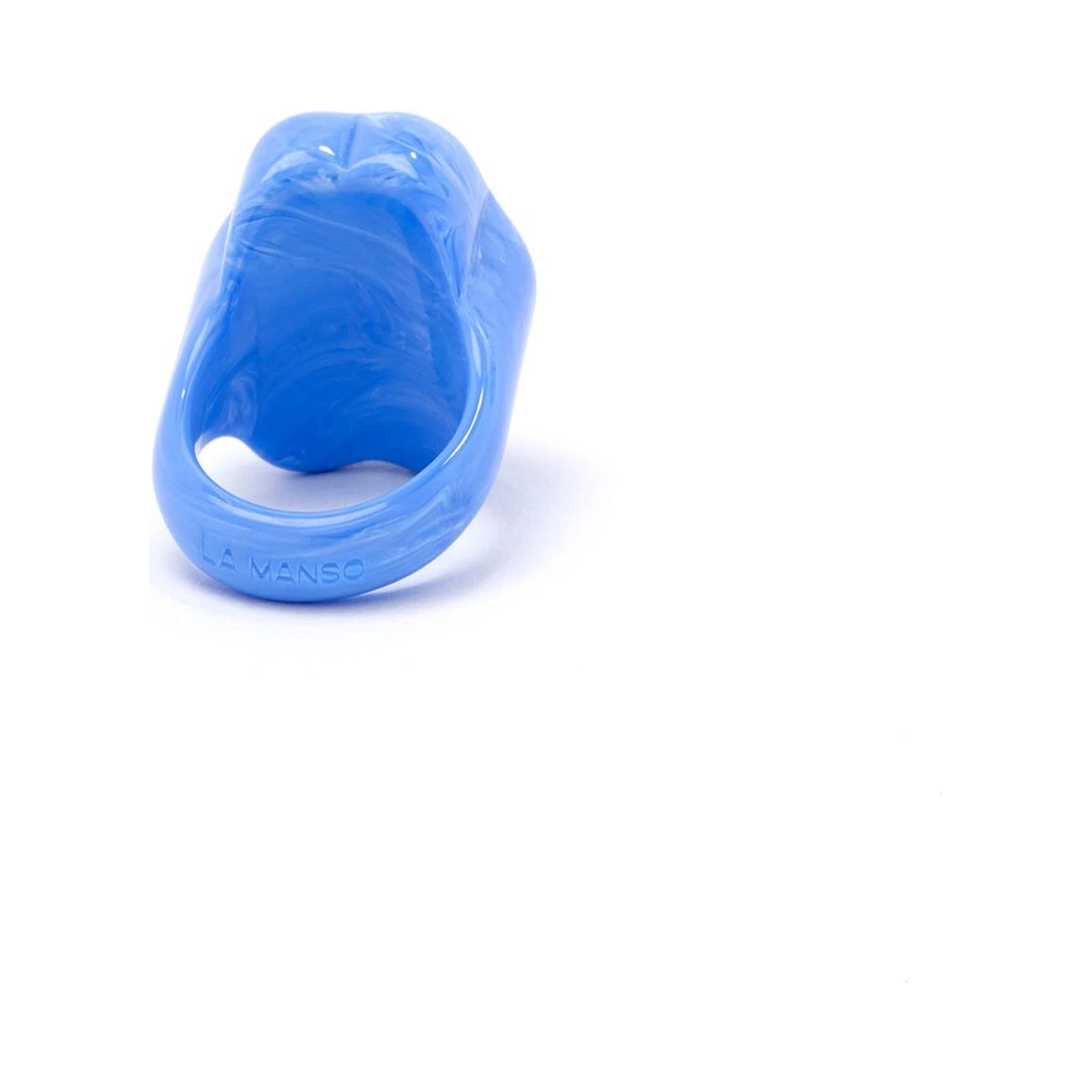 La Manso Womans Forever Young Blue Plastic Ring