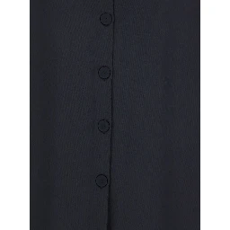 Blue Blouse with Three-Quarter Sleeves in Satin Woman