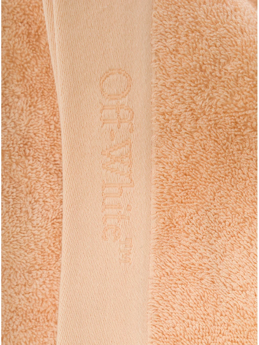 Bookish Orange Towel with Logo Print on the Front in Cotton